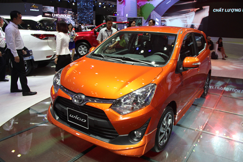 Toyota Wigo trong lần ra mắt tại triển lãm VMS 2017.