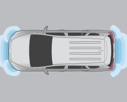 CẢM BIẾN LÙI
Cảm biến lùi cho phép người lái xác định vật cản khuất tầm nhìn, phát tín hiệu cảnh báo hỗ trợ đánh lái phù hợp để lùi hoặc đỗ xe an toàn.